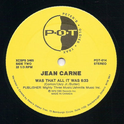 The Jones Girls /  Jean Carn : You're Gonna Make Me Love Somebody Else / Nights Over Egypt / Was That All It Was  (12")