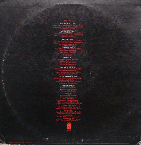 The O'Jays : So Full Of Love (LP, Album, Pit)