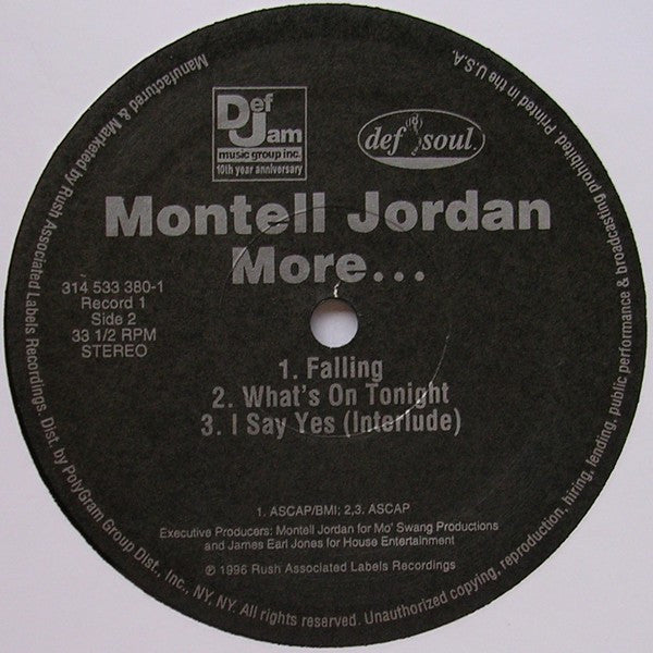 Montell Jordan : More... (2xLP, Album)