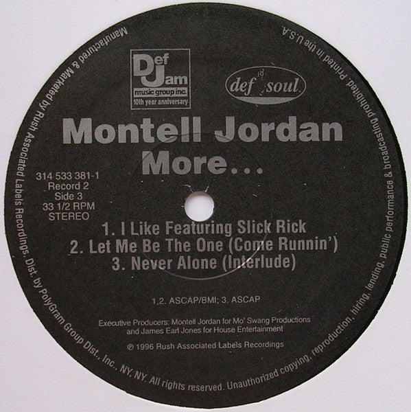 Montell Jordan : More... (2xLP, Album)