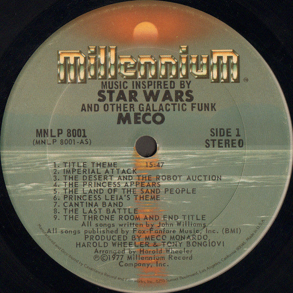 Meco Monardo : Music Inspired By Star Wars And Other Galactic Funk (LP, Album, San)