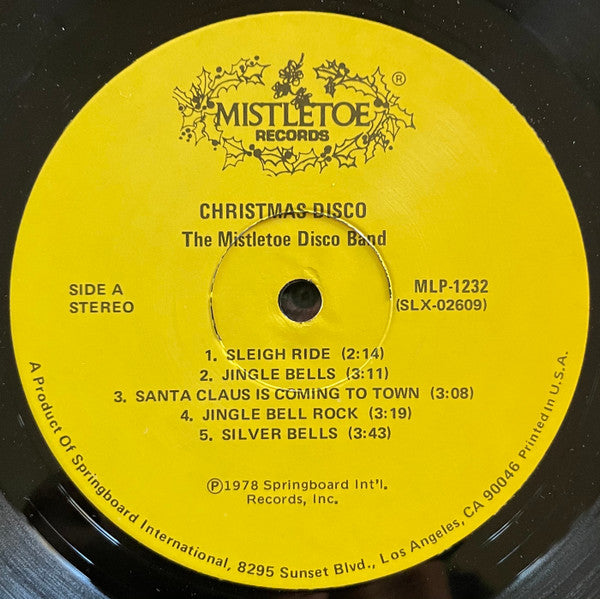 The Mistletoe Disco Band : Christmas Disco (LP, Album)