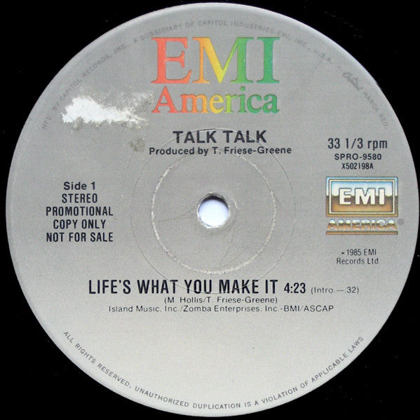 Talk Talk : Life's What You Make It (12", Promo)