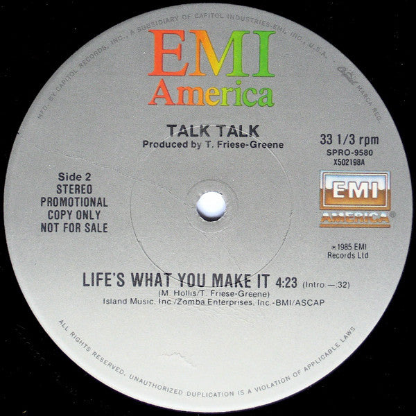 Talk Talk : Life's What You Make It (12", Promo)
