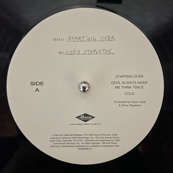 Chris Stapleton : Starting Over (2xLP, Album, 180)