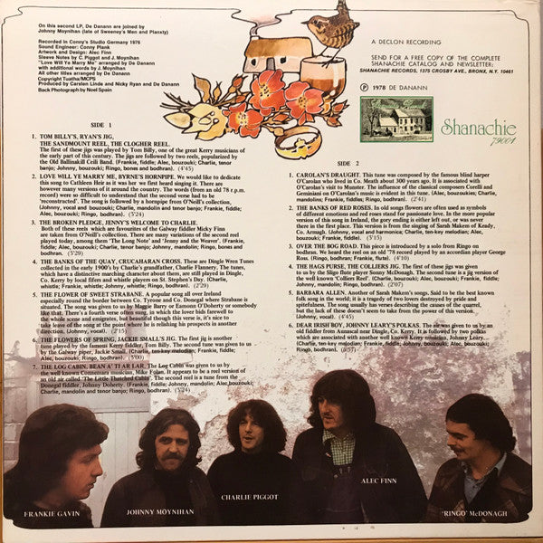 De Danann : Selected Jigs Reels & Songs (LP, Album)