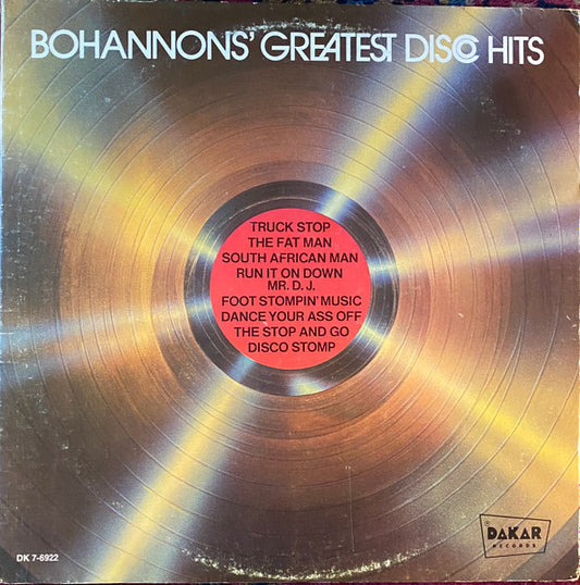 Hamilton Bohannon : Bohannon's Greatest Disco Hits (LP, Comp, PRC)