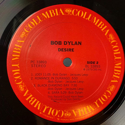 Bob Dylan : Desire (LP, Album, Pit)