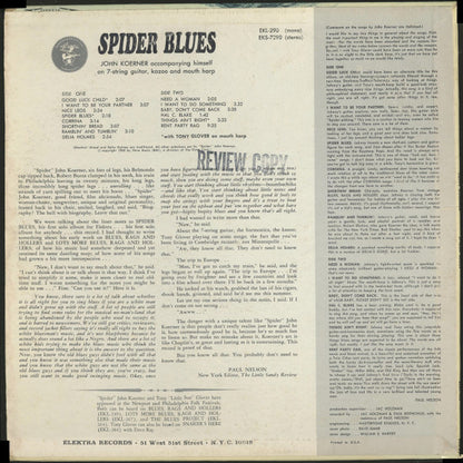 John Koerner : Spider Blues (LP, Mono)