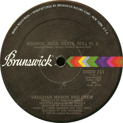 Vaughan Mason & Crew : Bounce, Rock, Skate, Roll (12")