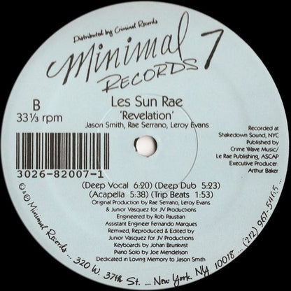 Les Sun Rae : Revelation (12")