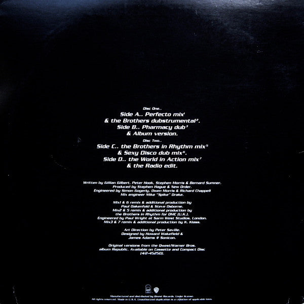 New Order : World (The Price Of Love) (2x12", Promo)