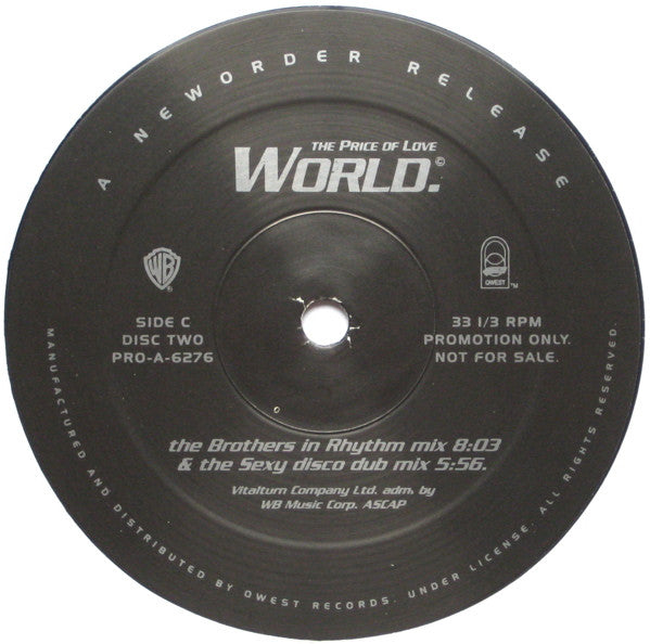 New Order : World (The Price Of Love) (2x12", Promo)