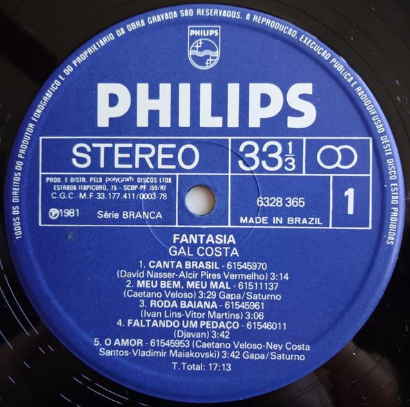 Gal Costa : Fantasia (LP, Album)