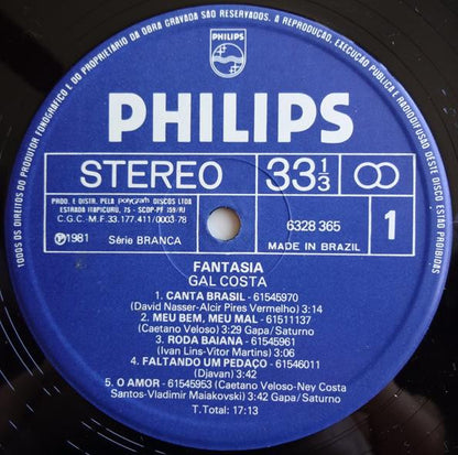 Gal Costa : Fantasia (LP, Album)