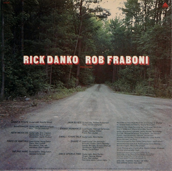 Rick Danko : Rick Danko (LP, Album)