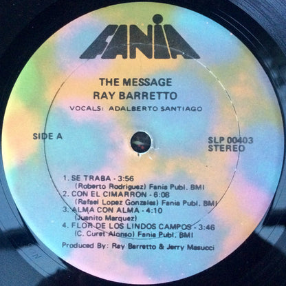 Ray Barretto : The Message (LP, Album, RP)