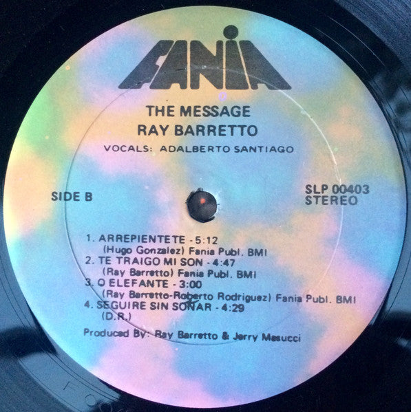 Ray Barretto : The Message (LP, Album, RP)