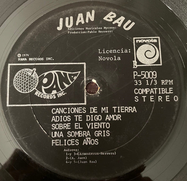 Juan Bau : Juan Bau Vol. 2 (LP)