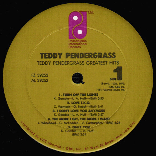 Teddy Pendergrass : Greatest Hits (LP, Comp, Pit)