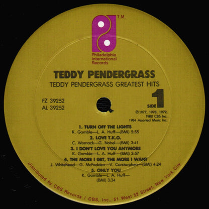 Teddy Pendergrass : Greatest Hits (LP, Comp, Pit)