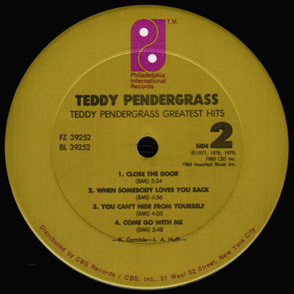 Teddy Pendergrass : Greatest Hits (LP, Comp, Pit)