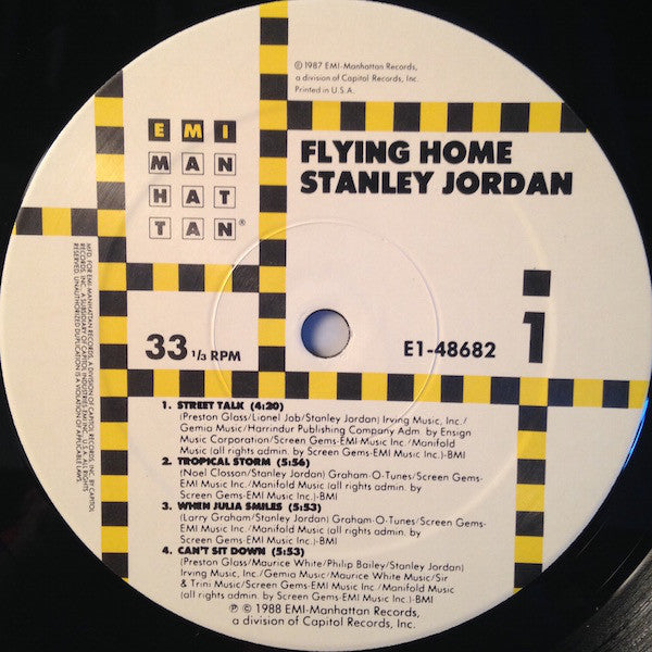 Stanley Jordan : Flying Home (LP, Album, Spe)