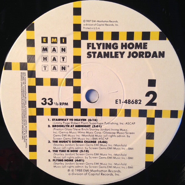 Stanley Jordan : Flying Home (LP, Album, Spe)