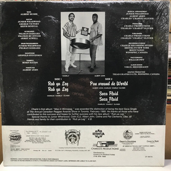 Charles "Charlo" Olivier : Rub Ya Leg  (12")