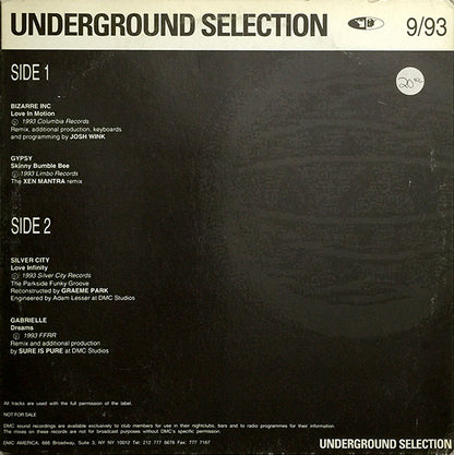 Various : Underground Selection 9/93 (12")