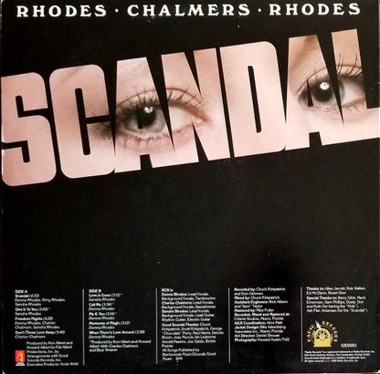 Rhodes, Chalmers & Rhodes : Scandal (LP, Album, PRC)