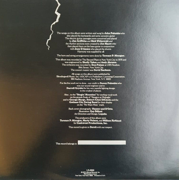Crack The Sky : Animal Notes (LP, Album, Pit)
