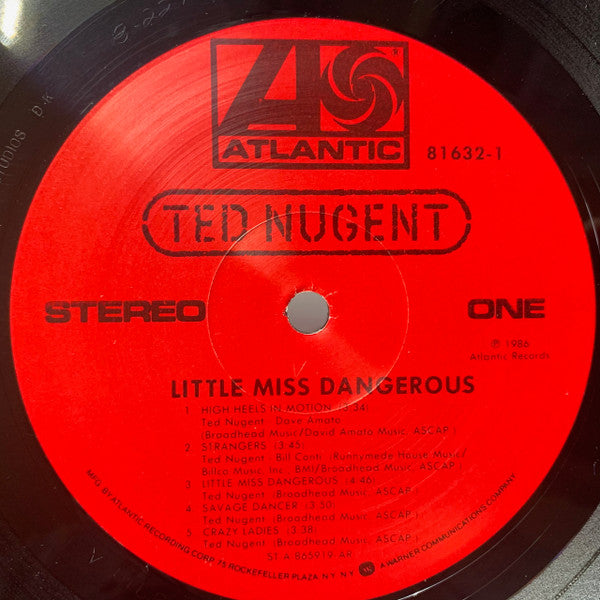 Ted Nugent : Little Miss Dangerous (LP, Album, All)