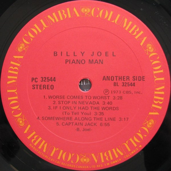 Billy Joel : Piano Man (LP, Album, RE)