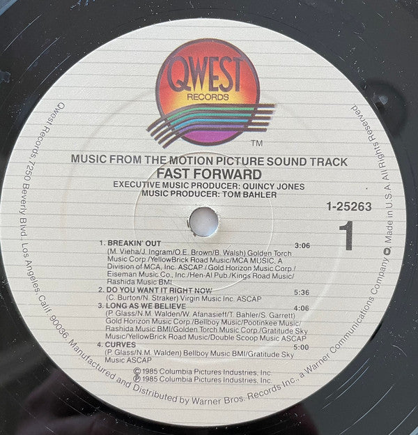Various : Fast Forward (Original Motion Picture Soundtrack) (LP, Album, All)