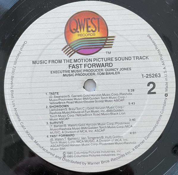 Various : Fast Forward (Original Motion Picture Soundtrack) (LP, Album, All)