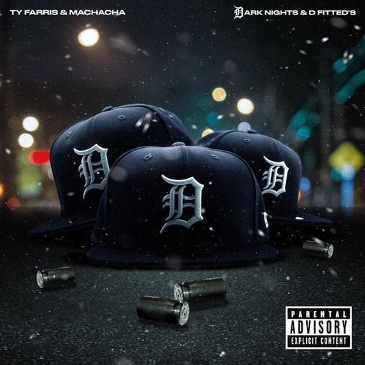 Ty Farris x Machacha : Dark Nights And D Fitted's (LP, Album, Ltd, Num, Mil)