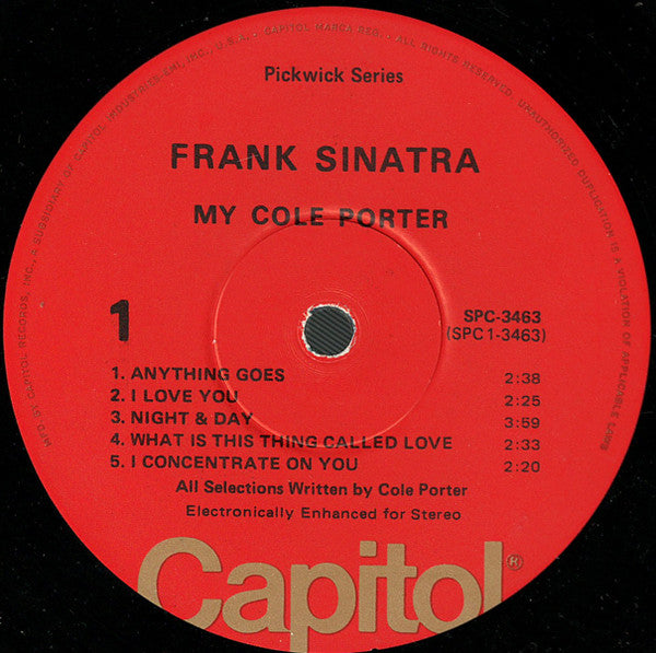 Frank Sinatra : My Cole Porter (LP, Comp)