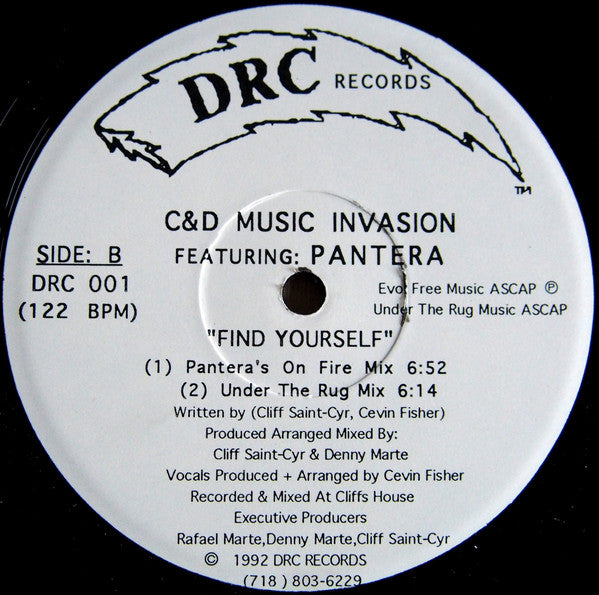C & D Music Invasion Featuring Pantera (5) : Find Yourself (12")