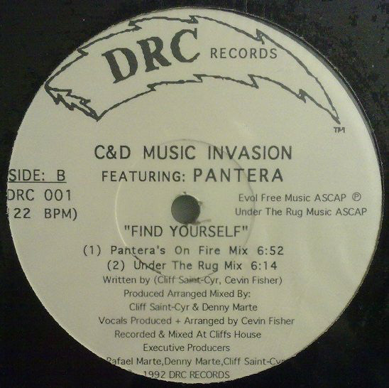 C & D Music Invasion Featuring Pantera (5) : Find Yourself (12")