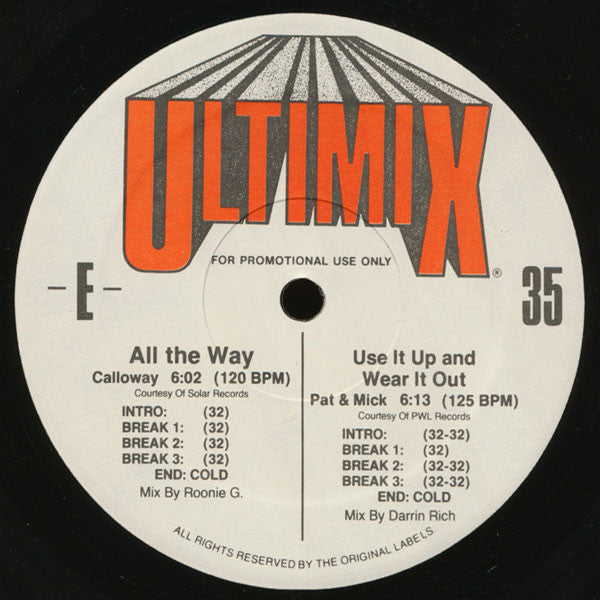 Various : Ultimix 35 (3x12", Comp, Promo)