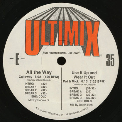 Various : Ultimix 35 (3x12", Comp, Promo)