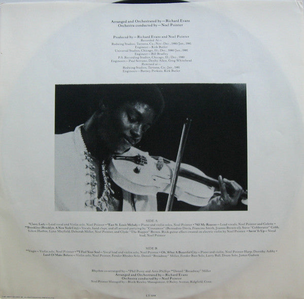 Noel Pointer : All My Reasons (LP, Album, Win)