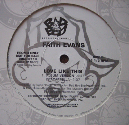 Faith Evans : Love Like This (12", Promo)