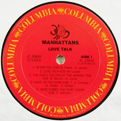 Manhattans : Love Talk (LP, Album)