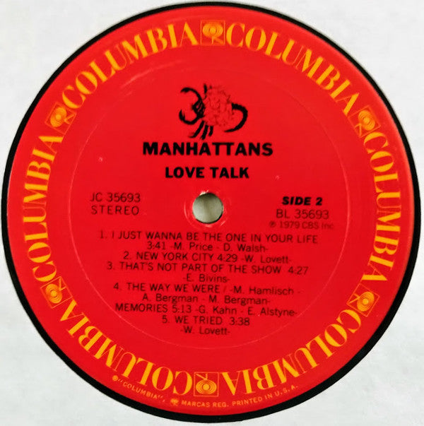 Manhattans : Love Talk (LP, Album)