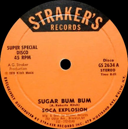 Soca Explosion : Sugar Bum Bum / Disco Bum Bum (12", Sin)