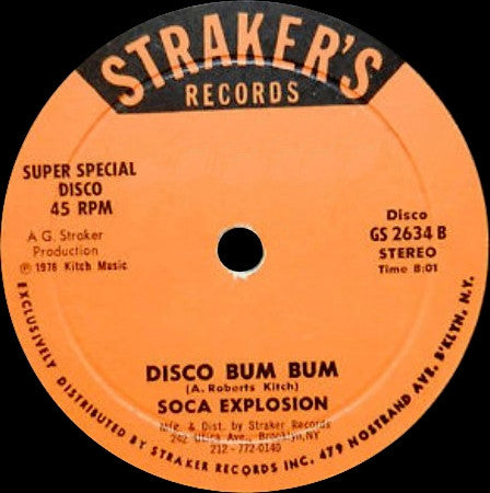 Soca Explosion : Sugar Bum Bum / Disco Bum Bum (12", Sin)