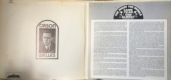 Orson Welles : War Of The Worlds (2xLP, Album, Gat)