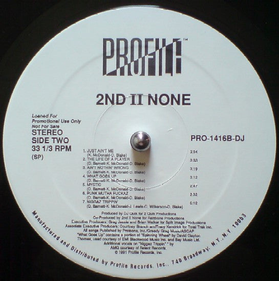 2nd II None : 2nd II None (LP, Album, Promo)